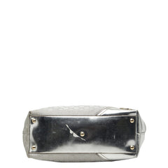 グッチ GGキャンバス ニューブリット トートバッグ ショルダーバッグ 169945 シルバー キャンバス レザー レディース GUCCI 【中古】