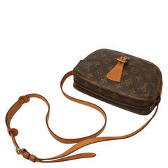 ルイ ヴィトン モノグラム ジュヌフィーユPM 斜め掛け ショルダーバッグ M51227 ブラウン PVC レザー レディース LOUIS VUITTON 【中古】