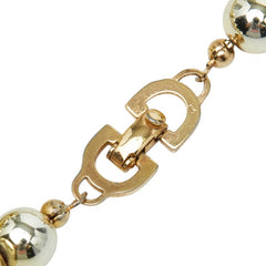 ディオール ボール ネックレス ゴールド メッキ レディース Dior 【中古】