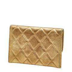 シャネル マトラッセ コインケース 小物入れ ゴールド レザー レディース CHANEL 【中古】