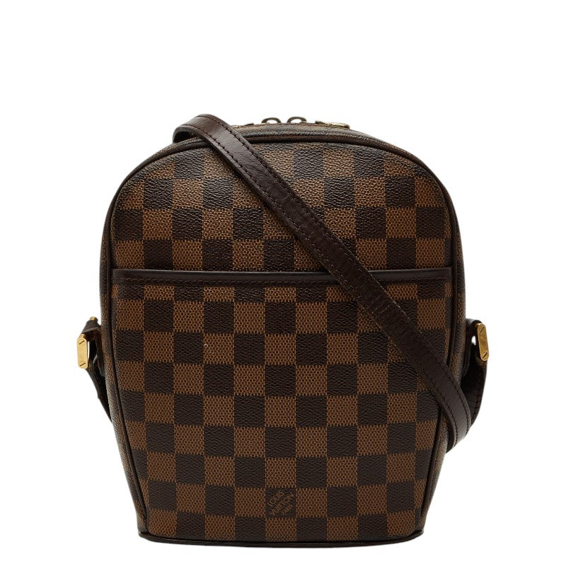 ルイ ヴィトン ダミエ イパネマPM 斜め掛け ショルダーバッグ N51294 ブラウン PVC レザー レディース LOUIS VUITTON 【中古】