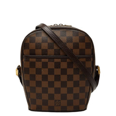 ルイ ヴィトン ダミエ イパネマPM 斜め掛け ショルダーバッグ N51294 ブラウン PVC レザー レディース LOUIS VUITTON 【中古】