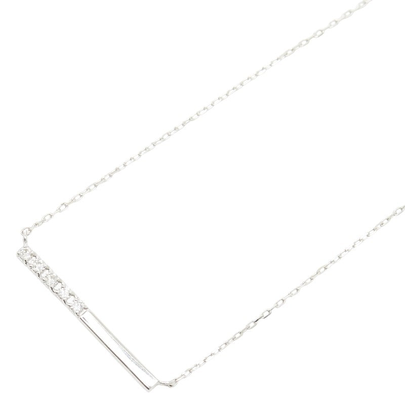 サマンサティアラ K18WG ホワイトゴールド ダイヤ0.05ct ペンダント ネックレス レディース Samantha Tiara 【中古】