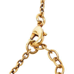 ヴェルサーチェ ゴールド メッキ メデューサ バロッコ ロゴ ネックレス レディース VERSACE 【中古】
