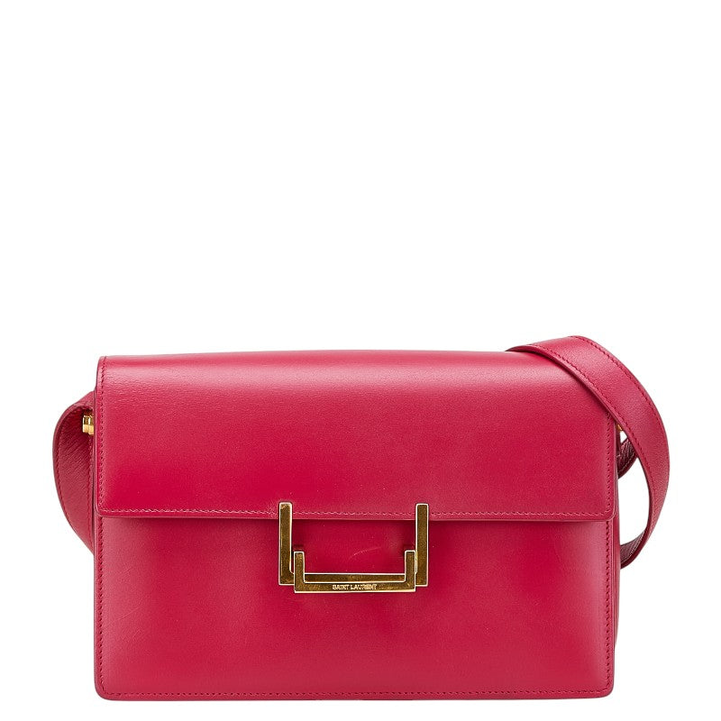 サンローラン クラシック ルル 斜め掛け ショルダーバッグ 318025 ピンク レザー レディース SAINT LAURENT 【中古】