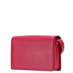 サンローラン クラシック ルル 斜め掛け ショルダーバッグ 318025 ピンク レザー レディース SAINT LAURENT 【中古】