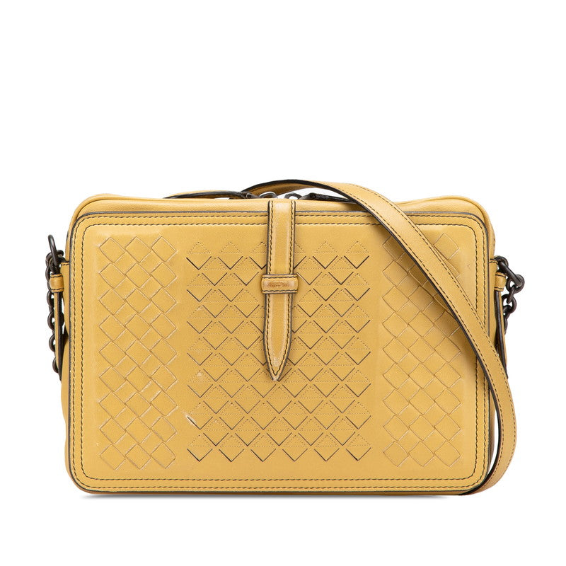 ボッテガヴェネタ イントレチャート ワンショルダーバッグ ショルダーバッグ カーキ レザー レディース BOTTEGAVENETA 【中古】