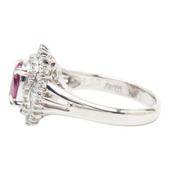 Pt900 プラチナ ルビー1.53ct ダイヤ0.50ct リング 指輪 レディース 12号 【中古】