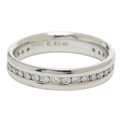 Pt900 プラチナ ダイヤ0.43ct フルエタニティリング リング 指輪 レディース 9.5号 【中古】