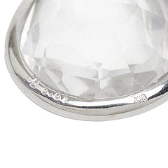 K18YG イエローゴールド K18WG ホワイトゴールド トパーズ21.54ct ダイヤ0.01ct 吉田綾子 朝つゆ ピアス レディース 【中古】