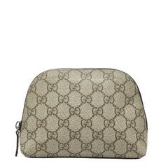 グッチ GGスプリーム GGロゴ ポーチ 141810 ベージュ PVC レディース GUCCI 【中古】
