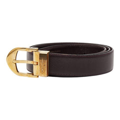 ルイ ヴィトン サンチュール クラシック ベルト ベルト サイズ：110/44 アカジュー ブラウン レザー メンズ LOUIS VUITTON 【中古】