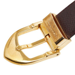 ルイ ヴィトン サンチュール クラシック ベルト ベルト サイズ：110/44 アカジュー ブラウン レザー メンズ LOUIS VUITTON 【中古】