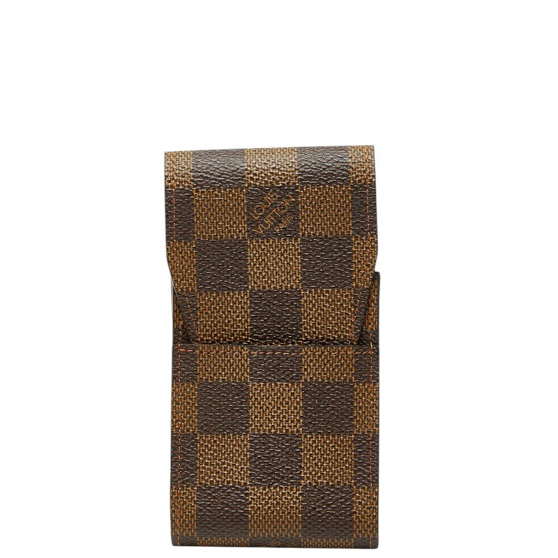 ルイ ヴィトン ダミエ エテュイ シガレット シガレットケース N63024 ブラウン PVC レザー レディース LOUIS VUITTON 【中古】