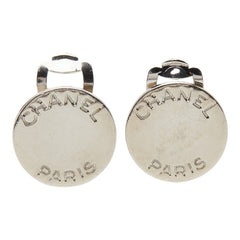 シャネル ロゴ イヤリング シルバー メタル レディース CHANEL 【中古】