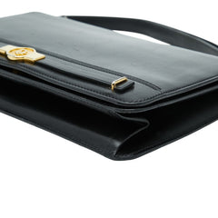 ディオール ロゴ ワンショルダーバッグ ブラック レザー レディース Dior 【中古】