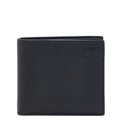 ロエベ アナグラム 二つ折り財布 ブラック レザー メンズ LOEWE 【中古】