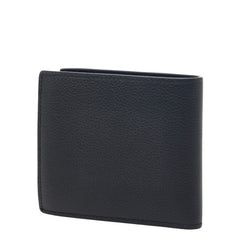 ロエベ アナグラム 二つ折り財布 ブラック レザー メンズ LOEWE 【中古】