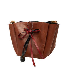 ヴァレンティノ ショルダーバッグ ブラウン マルチカラー レザー レディース VALENTINO 【中古】