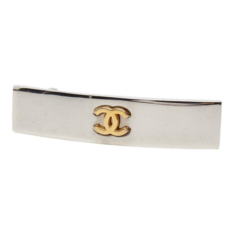 シャネル ココマーク ヴィンテージ バレッタ ヘアアクセサリー シルバー ゴールド メタル メッキ レディース CHANEL 【中古】