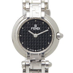 フェンディ 腕時計 750L クオーツ ブラック文字盤 ステンレススチール レディース FENDI 【中古】