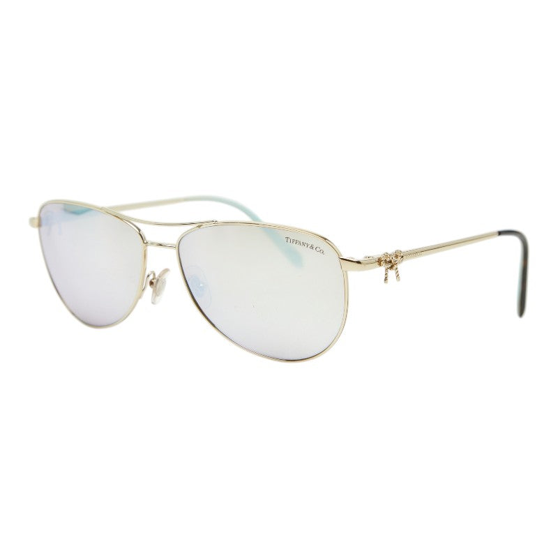 ティファニー ティアドロップ サングラス TF3044 ブラウン ゴールド メッキ レディース TIFFANY&Co. 【中古】