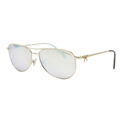 ティファニー ティアドロップ サングラス TF3044 ブラウン ゴールド メッキ レディース TIFFANY&Co. 【中古】