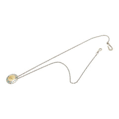 シャネル ヴィンテージ ロゴ フラワーモチーフ シルバー グリーン イエロー メタル レディース CHANEL 【中古】