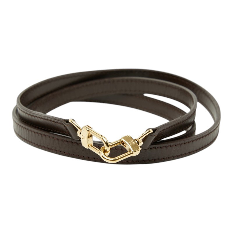 ルイ ヴィトン ショルダーストラップ ブラウン レザー レディース LOUIS VUITTON 【中古】