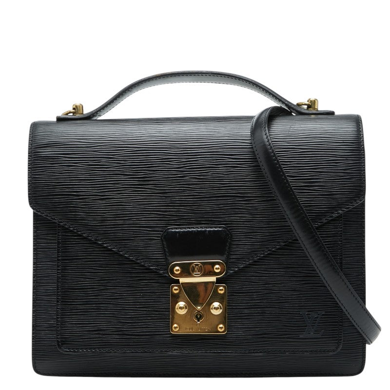 ルイ ヴィトン エピ モンソー ハンドバッグ ショルダーバッグ 2WAY M52122 ノワール ブラック レザー レディース LOUIS VUITTON 【中古】