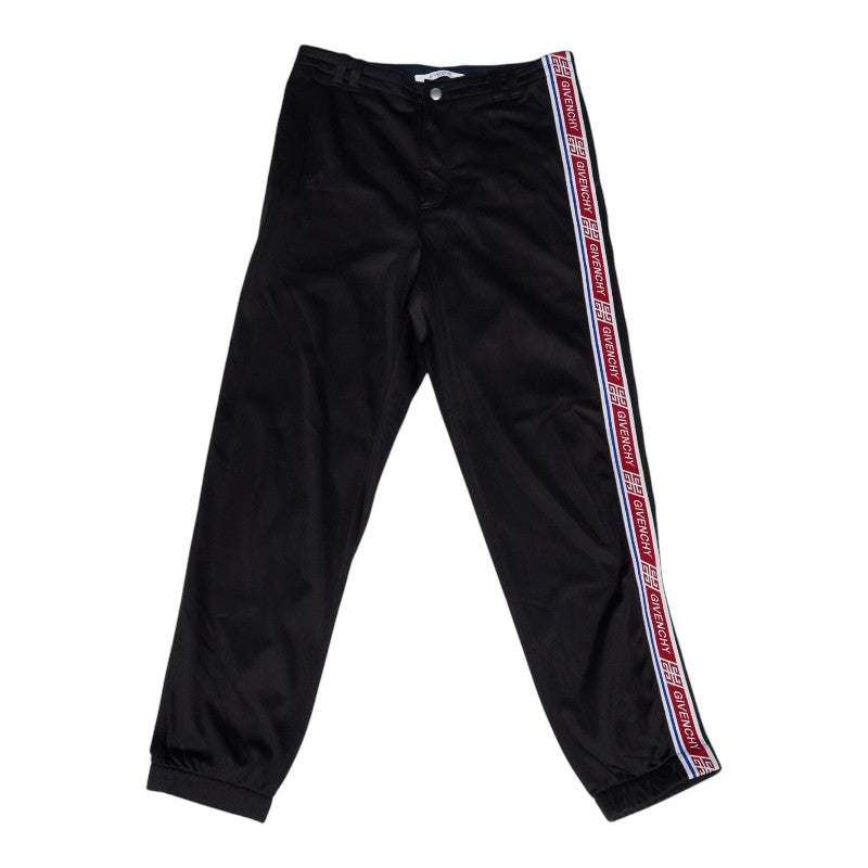 ジバンシー ロゴ サイドライン トラックパンツ サイズL ブラック マルチカラー ポリエステル メンズ Givenchy 【中古】