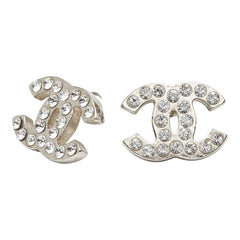 シャネル ココマーク ピアス 09V刻印 シルバー メタル ラインストーン レディース CHANEL 【中古】