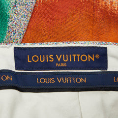 ルイ ヴィトン ブルーリーアップルロングパンツ パンツ サイズ48 マルチカラー コットン メンズ LOUIS VUITTON 【中古】