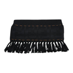 フェンディ FFロゴ マフラー ブラック ウール レディース FENDI 【中古】