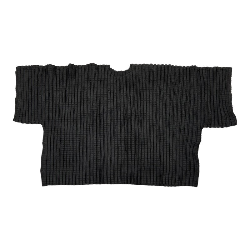 プリーツプリーズ ブラウス カットソー ボートネック サイズ：3 ブラック ポリエステル レディース PLEATS PLEASE 【中古】