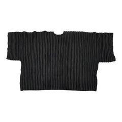 プリーツプリーズ ブラウス カットソー ボートネック サイズ：3 ブラック ポリエステル レディース PLEATS PLEASE 【中古】