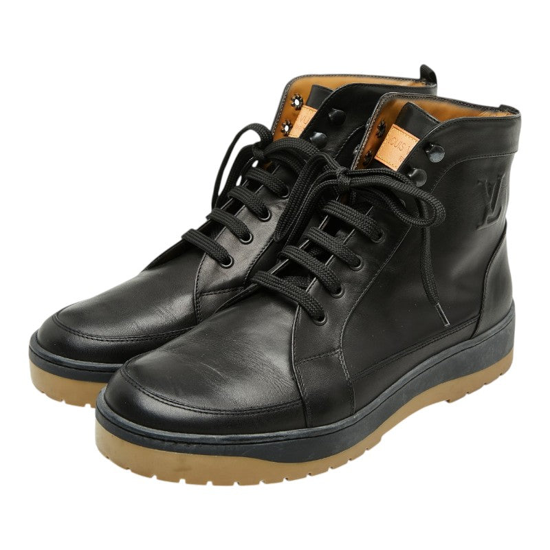 ルイ ヴィトン - レースアップブーツ サイズ6 1/2 ブラック レザー メンズ LOUIS VUITTON 【中古】