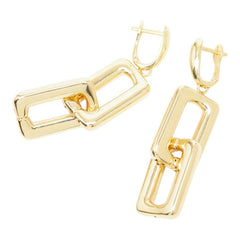 K18YG イエローゴールド チェーンモチーフ ピアス レディース 【中古】