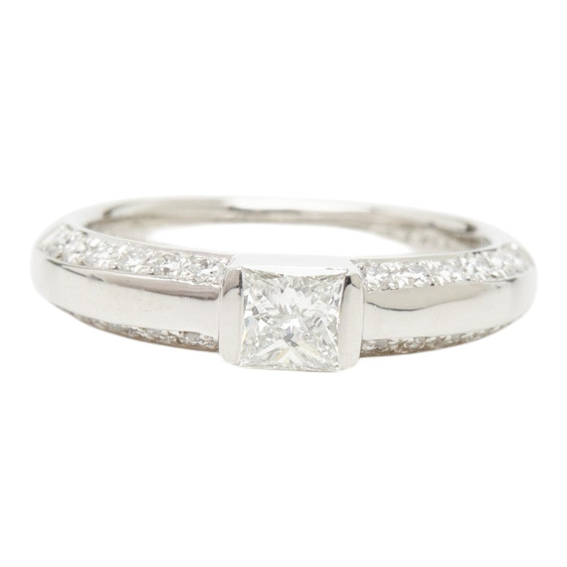 ヴァンドーム青山 Pt1000 プラチナ ダイヤ0.375ct ダイヤ0.22ct エンゲージリング 指輪 レディース Vendome Aoyama 9号 【中古】