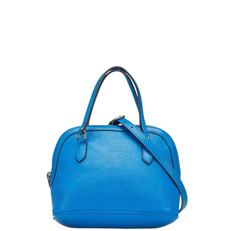グッチ ハンドバッグ ショルダーバッグ 2WAY 341504 ブルー レザー レディース GUCCI 【中古】