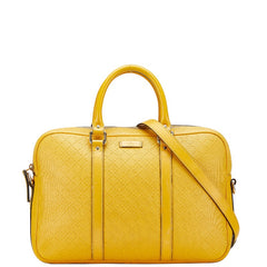 グッチ ディアマンテ ビジネスバッグ ショルダーバッグ 2WAY 344357 イエロー レザー レディース GUCCI 中古