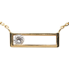 K18YG イエローゴールド ダイヤ0.25ct ネックレス レディース 【中古】