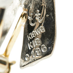 K18YG イエローゴールド K18WG ホワイトゴールド K14WG ホワイトゴールド ダイヤ0.186ct イヤリング レディース 【中古】