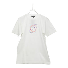 グッチ ロゴ 刺繍 Tシャツ サイズS ホワイト マルチカラー コットン メンズ GUCCI 【中古】