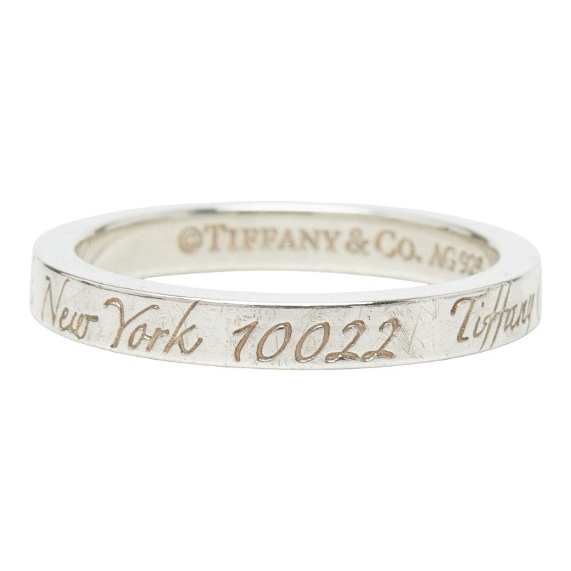 ティファニー ノーツ ナロー ニューヨーク リング 指輪 SV925 シルバー レディース TIFFANY&Co. 【中古】