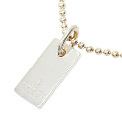 グッチ ロゴプレート ブレスレット ボールチェーン SV925 シルバー レディース GUCCI 【中古】