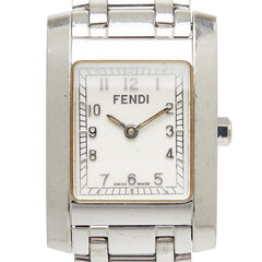 フェンディ オロロジ クラシコ 腕時計 7000L クオーツ ホワイト文字盤 ステンレススチール レディース FENDI 【中古】
