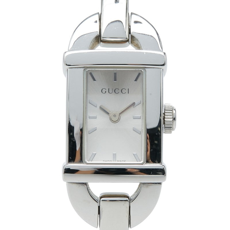 グッチ 腕時計 6800L クオーツ シルバー文字盤 ステンレススチール レディース GUCCI 【中古】