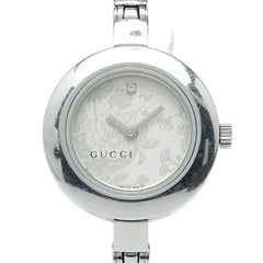 グッチ 腕時計 105 クオーツ シルバー文字盤 ステンレススチール レディース GUCCI 【中古】