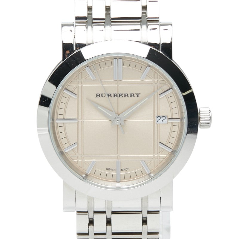 バーバリー ヘリテージ 腕時計 BU1352 クオーツ ゴールド文字盤 ステンレススチール メンズ BURBERRY 【中古】